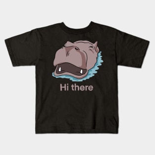 Hippopotamus - Cute Hippo Kids T-Shirt